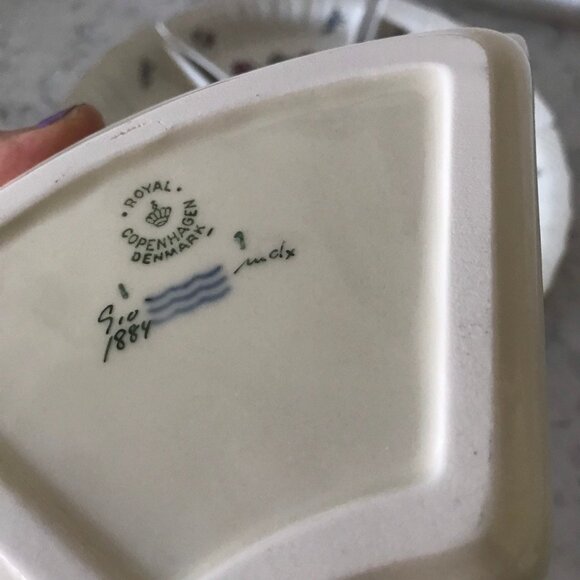 Vintage18th Century Royal Copenhagen Denmark individual tray platter serving - Picture 2 of 7